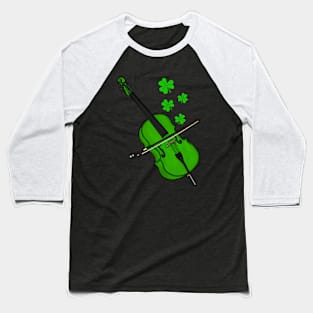 Cello St Patrick's Day Cellist Irish Musician Baseball T-Shirt